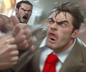 far left protesters far right