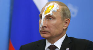 putin egg on face