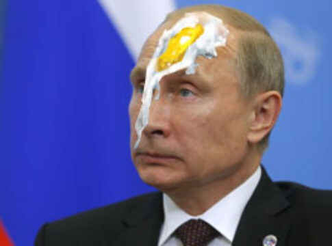 putin egg on face