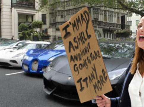 austerity millionaire celebrity