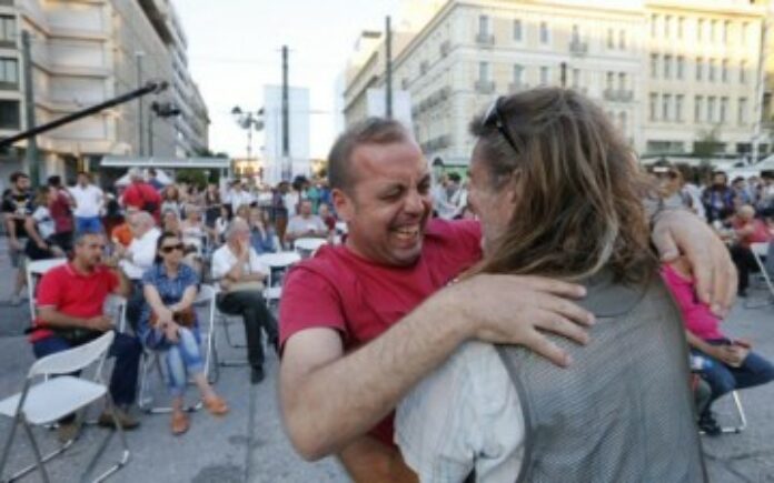 Greeks celebrate OXI vote