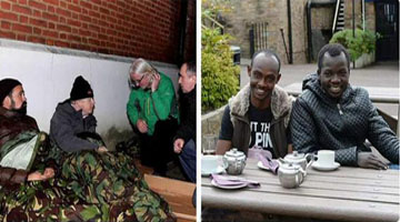 homeless vets uk illegal migrants
