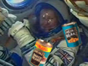 peake baked beans space