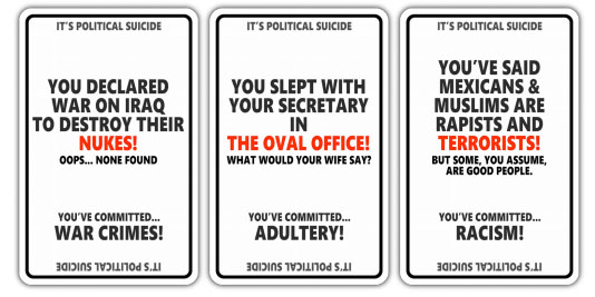 political suicide cards
