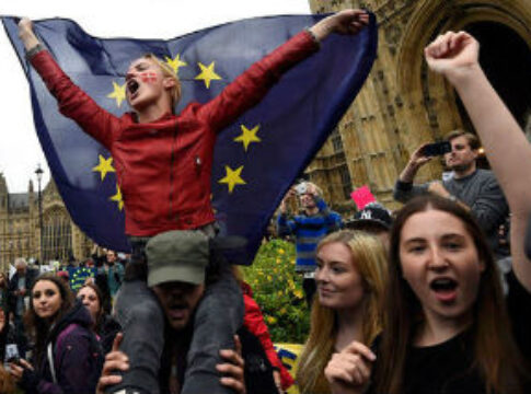 Brexit-eu-Remainers-protest-indoctrinated-youth