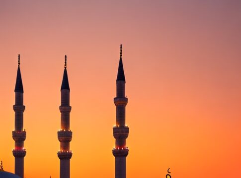 DreamShaper_v5_Istanbul_mosque_in_sunset_0