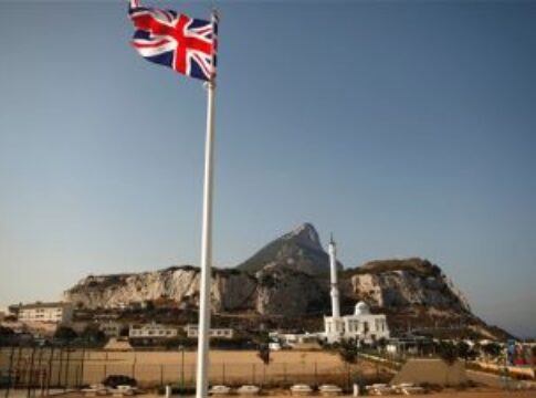 UNION JACK Gibrlatar Europa Point