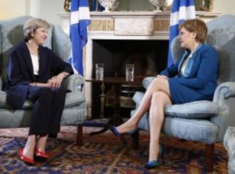 theresa may and sturgeon