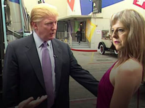 trump meets theresa may