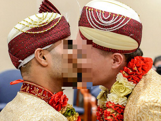 gay-muslim-wedding political satire