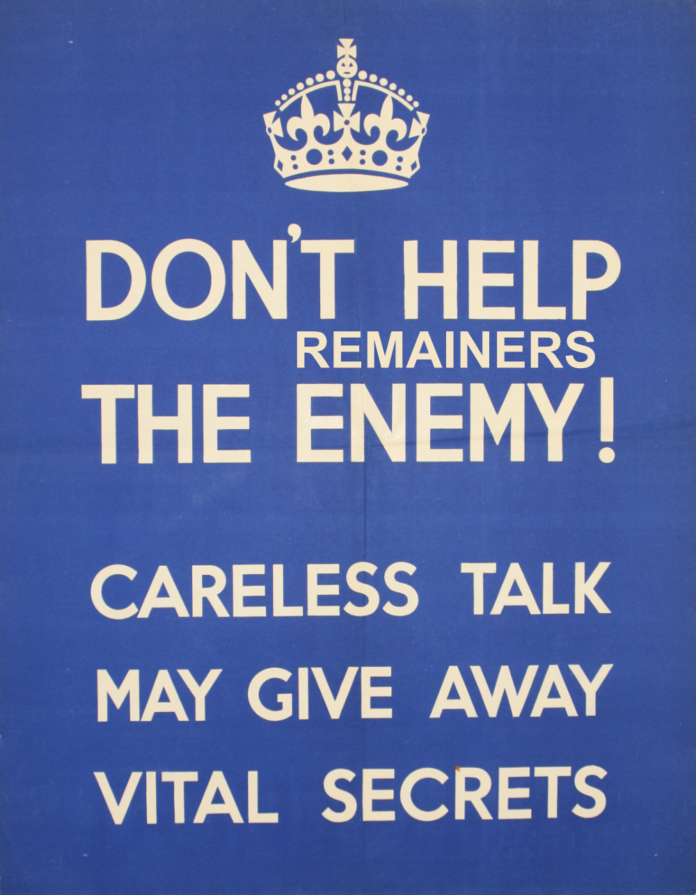 dont help the enemy -remainers