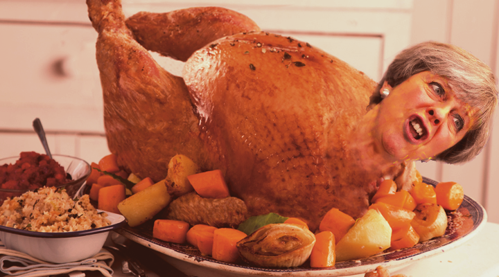 cooked christmas turkey theresa may