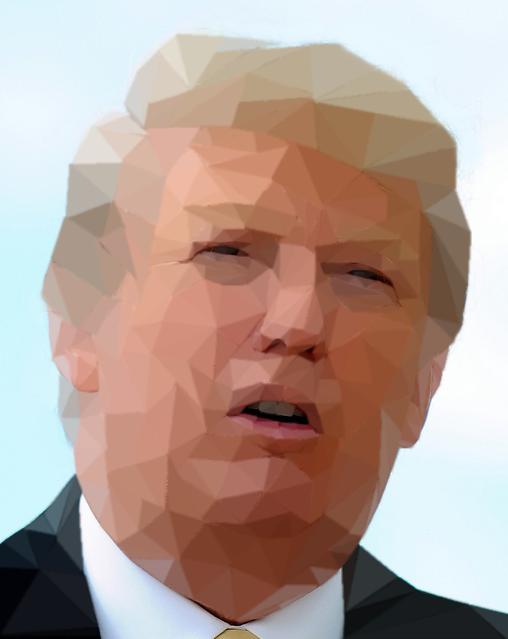 the donald low poly