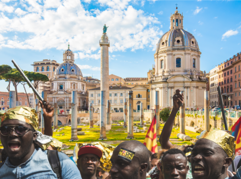 EU Angry African Illegal Immigrants, Rome Depositphotos_170368544_l-2015