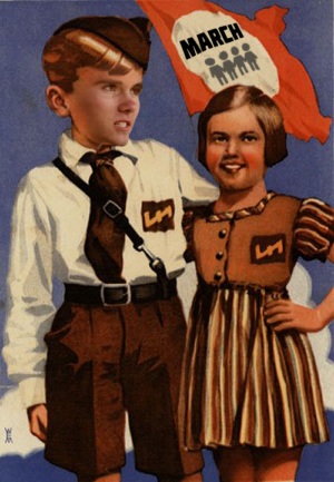 Jugend youth protest to take away freedom