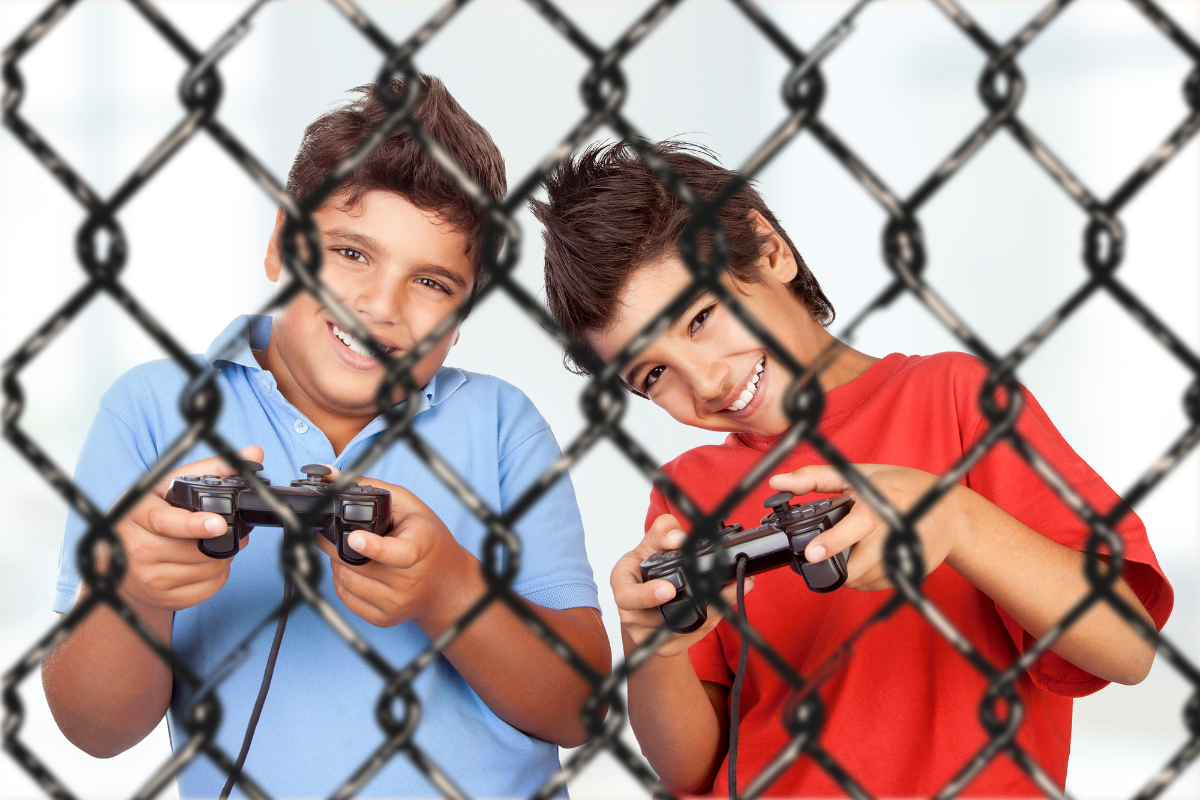 Kids playstation cages