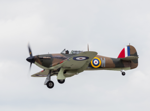 RAF Spitfire coming into land