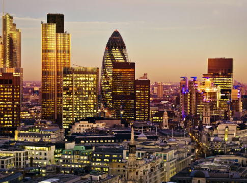 city of london sunset