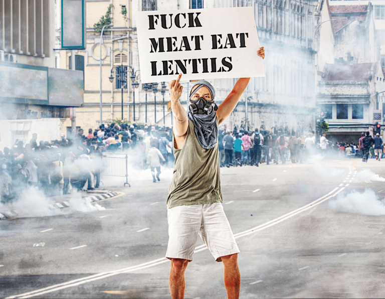 Violent Vegan Vegafury Rampage Through City Centre