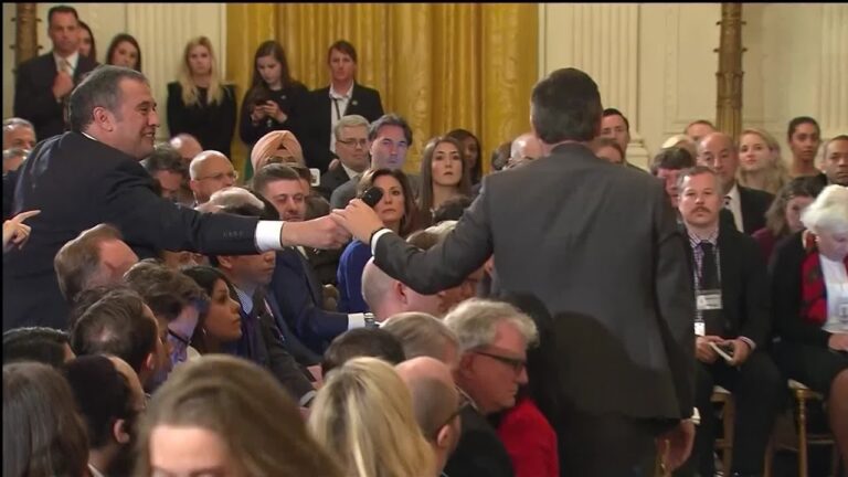 #MeToo Silence as White House Beauty Accosted by Raging Chauvinist Pig CNN Reporter