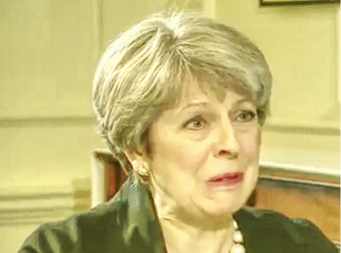 theresa may crying