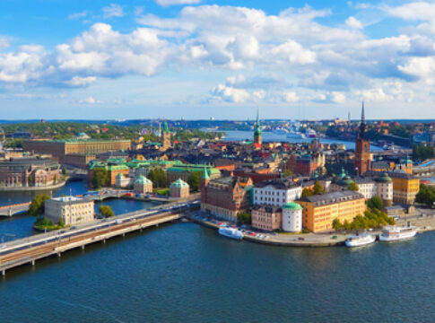 Aerial panorama of Stockholm, Sweden