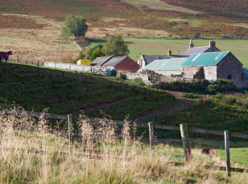 Farmhouse in Northumberland, North East England. UK.