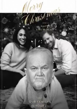 xmas card harry and meghan