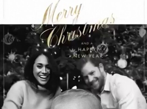 xmas card harry and meghan