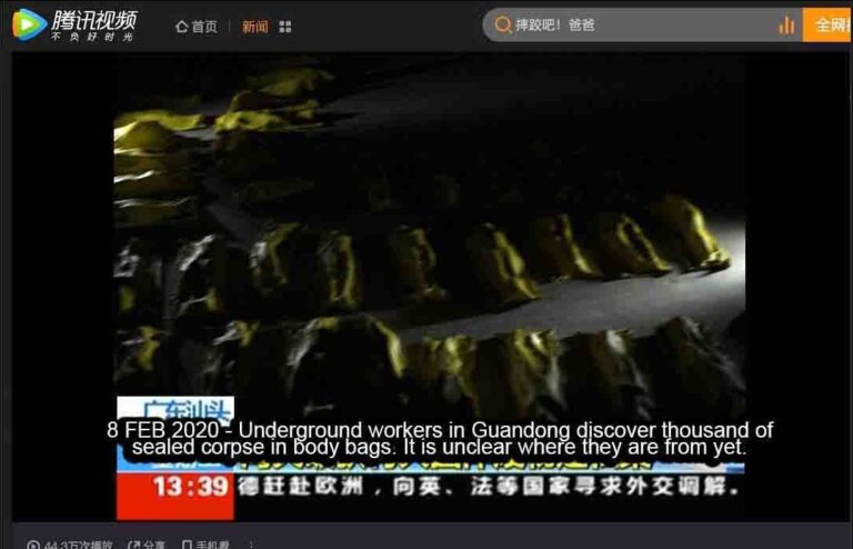 Workers in China Discover Thousands of Sealed #Coronavirus Corpses in Body Bags