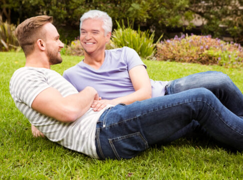 Happy gay couple phillip schofield