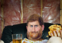 Couch potato prince harry bloat