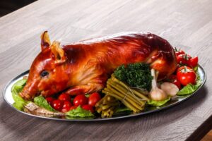 Grilled young pig like Kim Jong-un