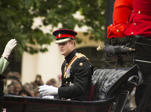 Prince Harry in carriage