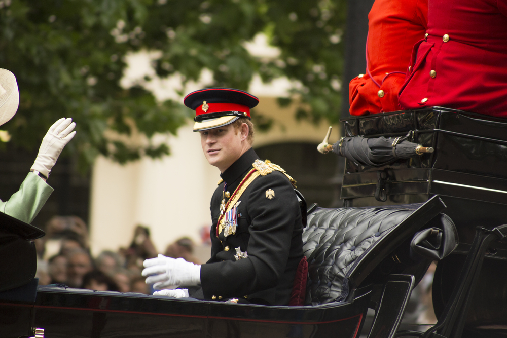 Prince Harry in carriage