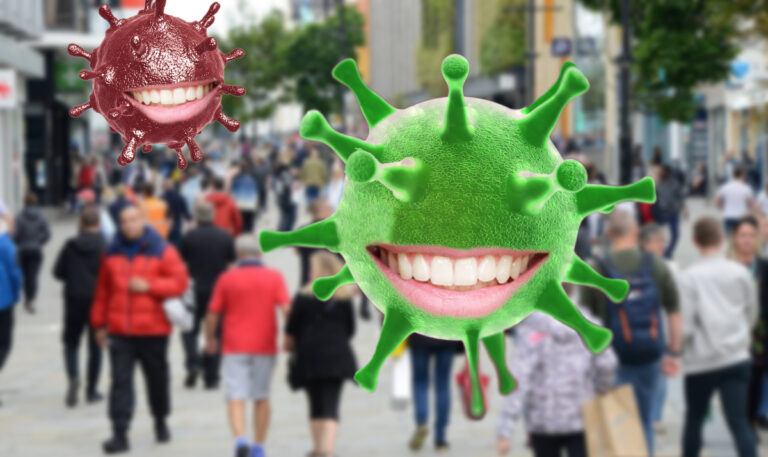COVID-19 Virus is Happy That People are Out and About Again