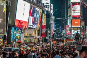 Crowded Times Square 