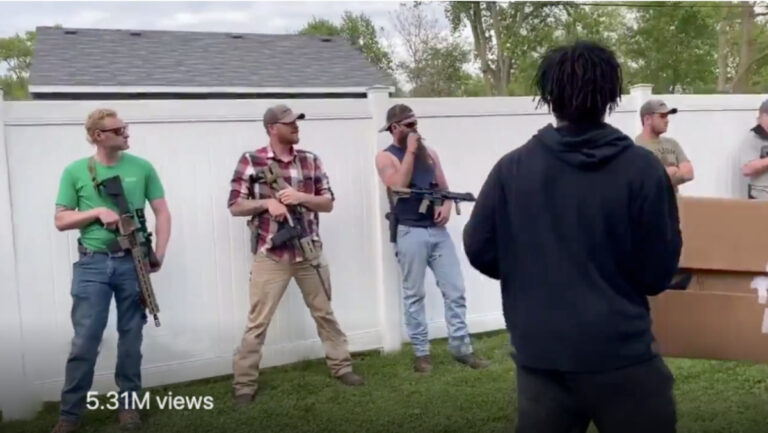 Extraordinary Scenes of Non-Rioting When BLM Walk Past Armed Homeowners