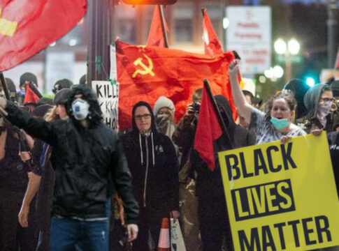 Antifa BLM Communists cancel culture china insurrection far-leftists