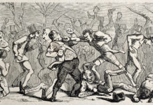 Boxing brawl