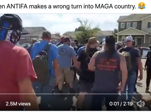 ANTIFA wrong turn MAGA country