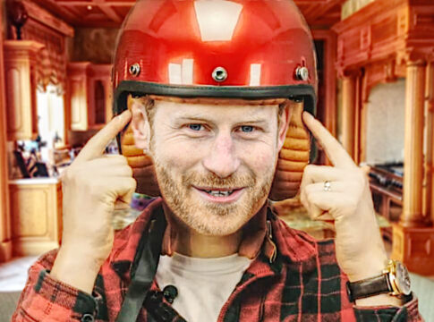 former prince harry earthquake helmet