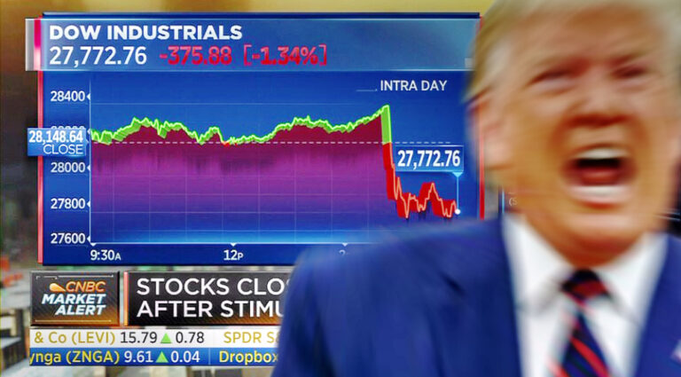 Teflon Don in Twitter Roid Rage Rampage Crashes Dow