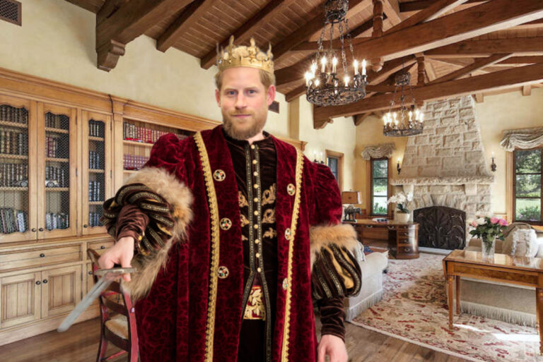 Queen Meghan and King Harry of America Knight Their Gardener