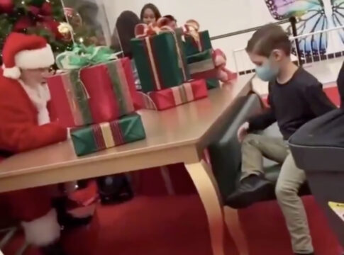 mean socialist scumbag santa