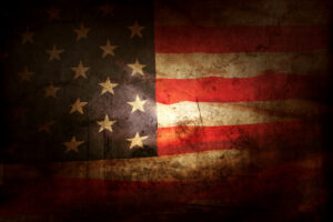Grunge American flag