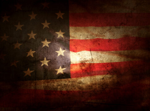 Grunge American flag