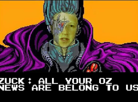 zuckerberg ALL YOUR OZ NEWS ARE BELONG TO US