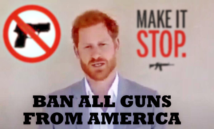 HARRY BAN ALL GUNS USA REPEAL FOURTH AMENDMENT