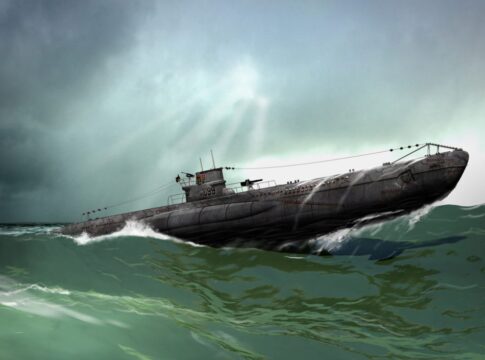 German U-Boat in the North Atlantic von der Leyen
